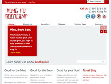Tablet Screenshot of kungfubootcamp.com